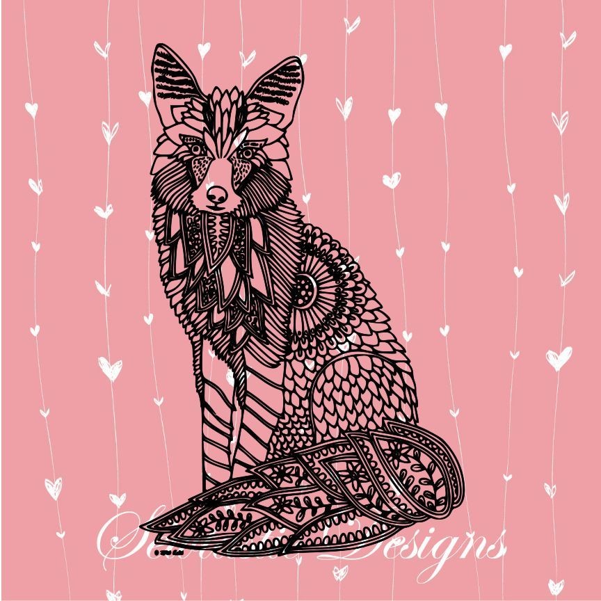 Download Fox Mandala SVG, Fox Zentangle SVG, Fox SVG, Mandala SVG ...