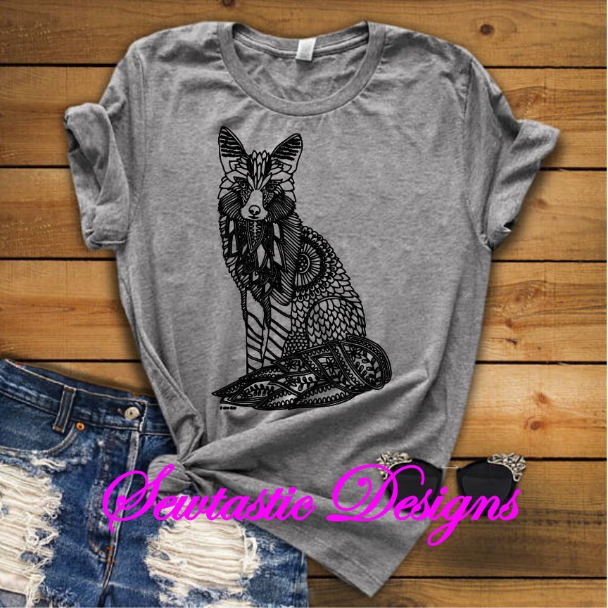 Download Fox Mandala Svg Fox Zentangle Svg Fox Svg Mandala Svg Zentangle Svg Cut File Iron On Decal Cricut Silhouette Scanncut Many More