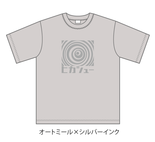 ヒカシューグルグルロゴTシャツ/オートミール