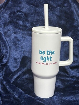 Be the Light Tumbler with Handle (White)