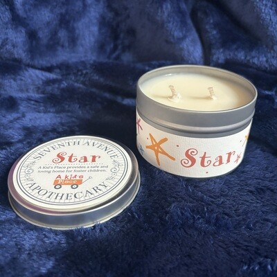 Star Travel Tin Candle