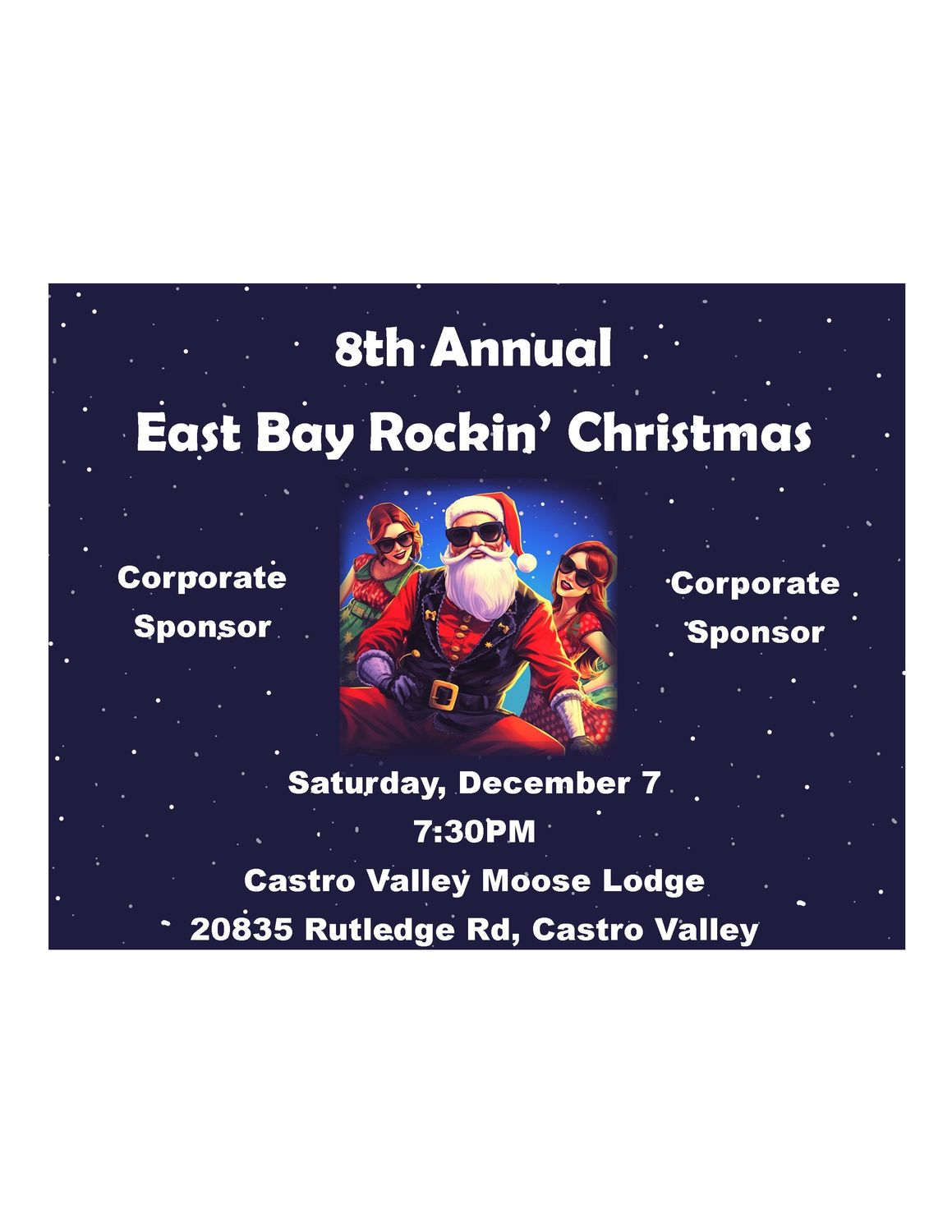 East Bay Rockin' Christmas 2024 Corporate Sponsorship
