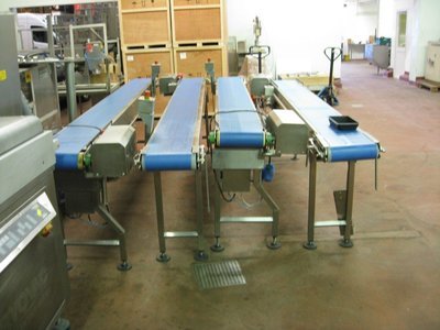 4 Conveyor Belts With Blue Neoprene Belts
