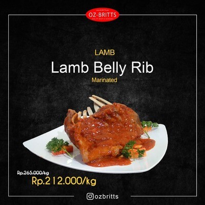 Lamb Belly Rib - Marinated Lamb Belly Rib - Marinated