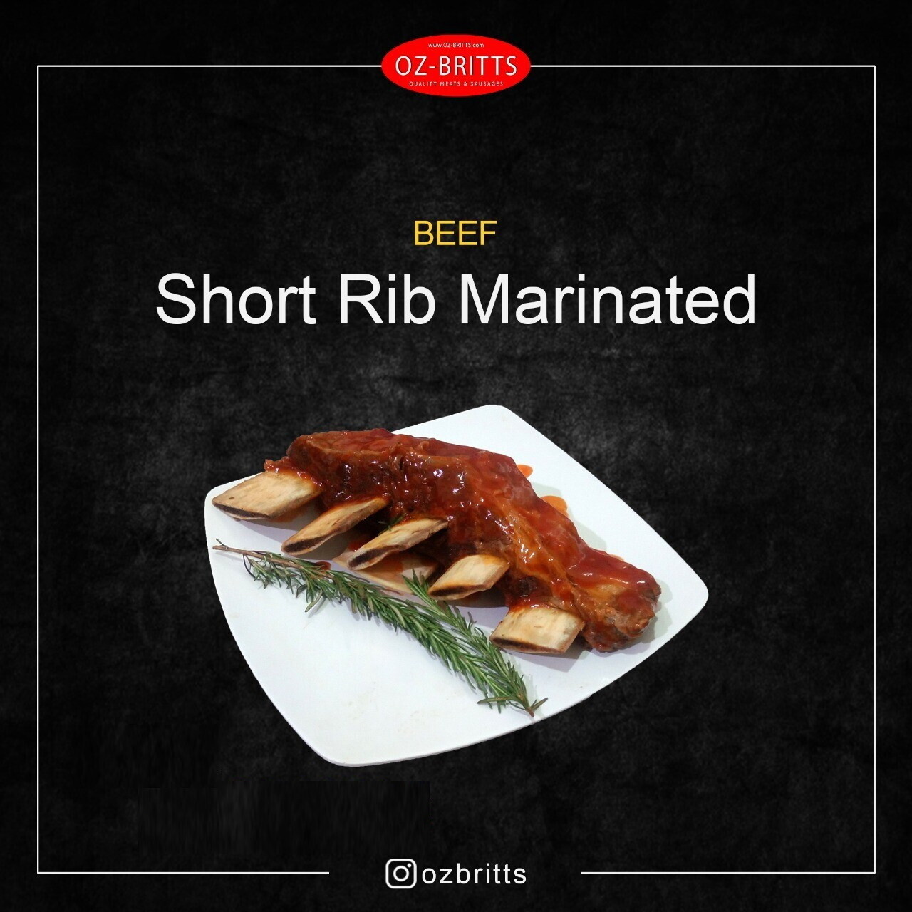Beef Short Ribs Marinated Precooked
