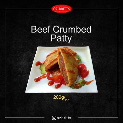 Beef Crumbed Patty 200g