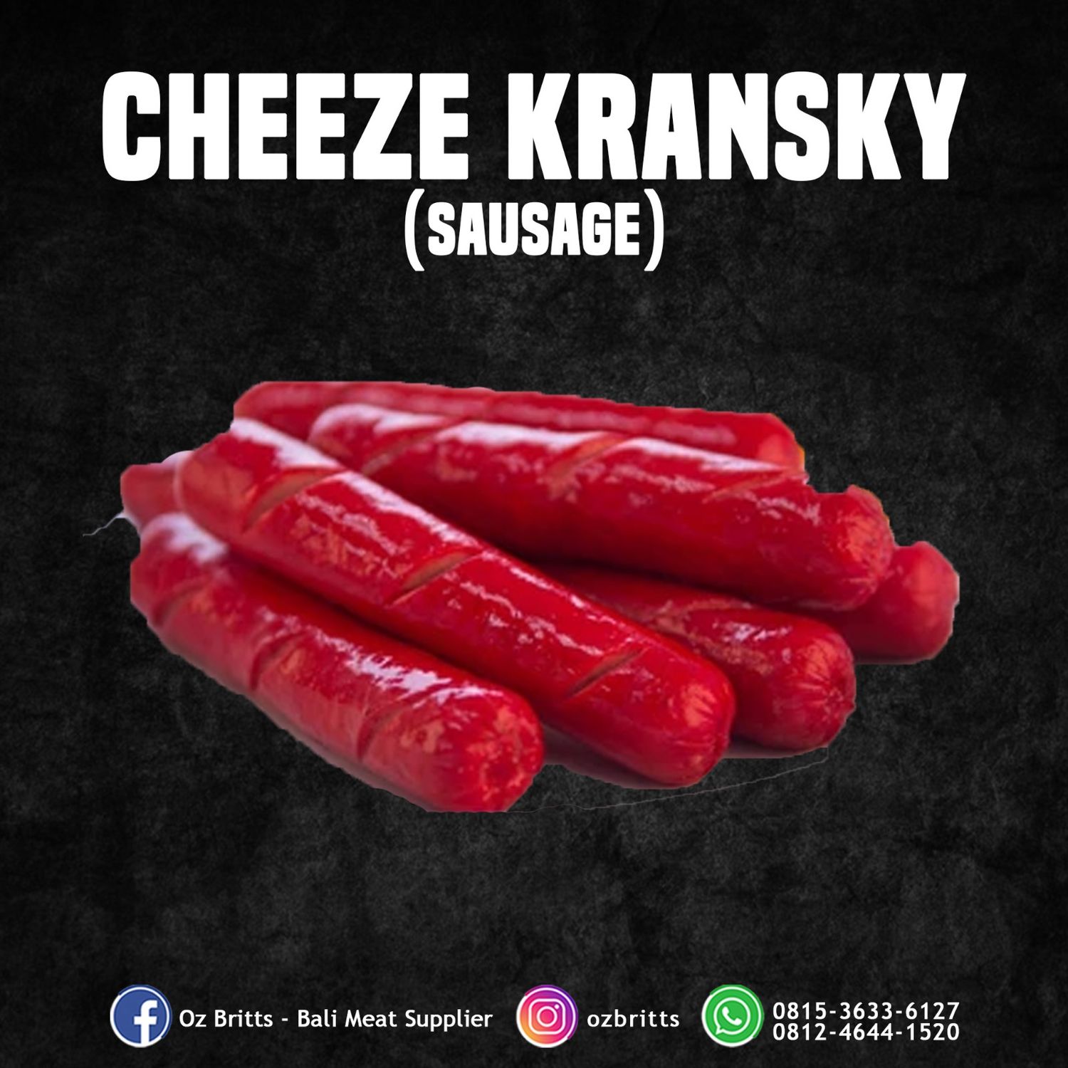 Cheeze Cabana Kransky Sausages (Pork)