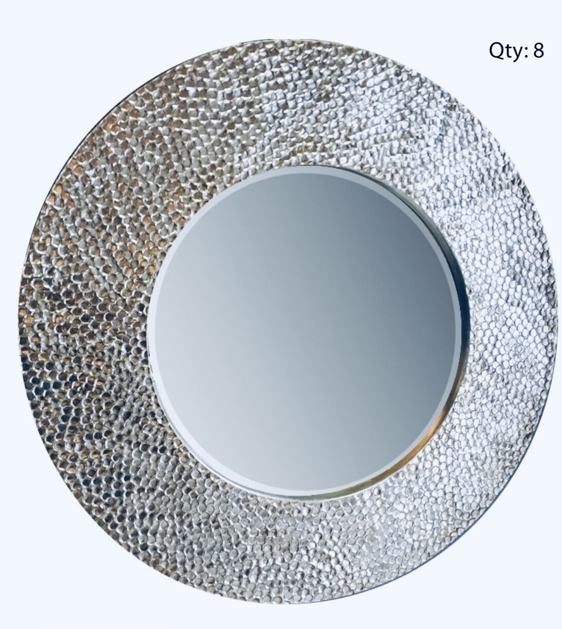 Silver Dented Round