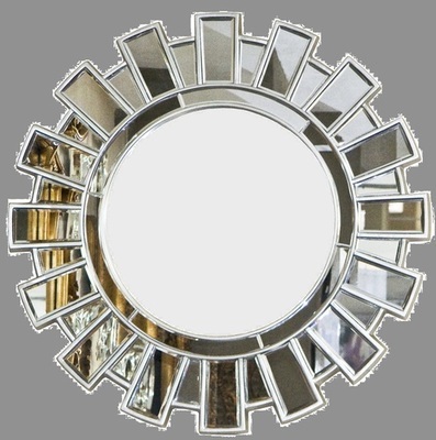 AF029 Round contemporary mirror on mirror