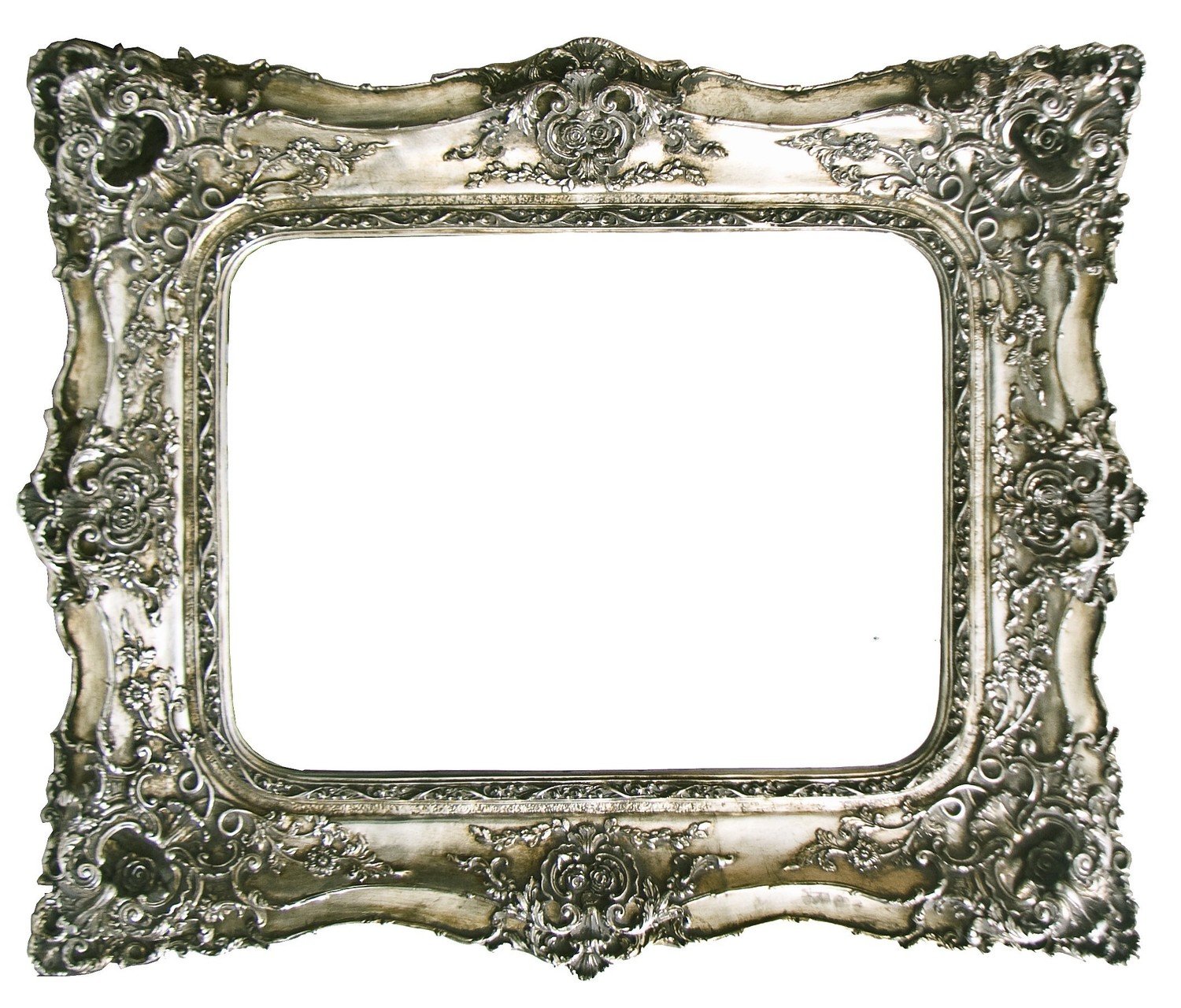 AF008 Ornate Gold/Silver/White mirror