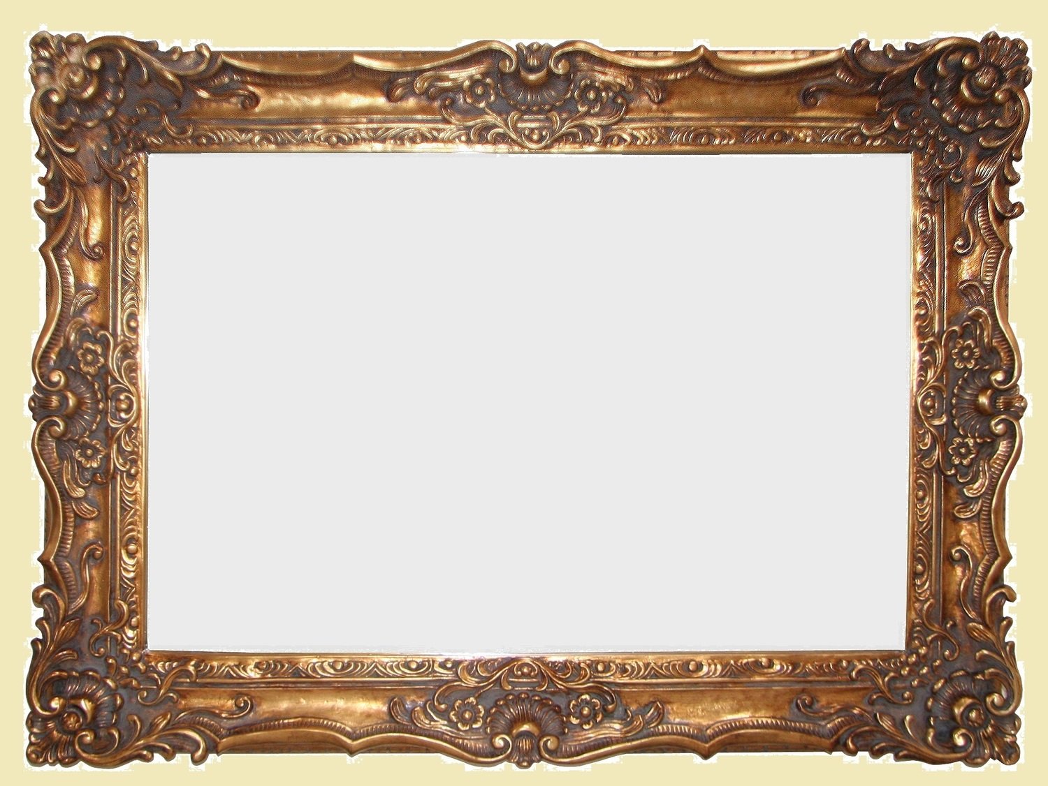 AF013 Ornate, classic, gold mirror