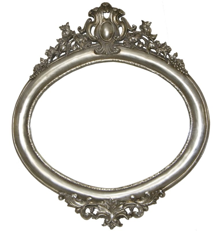 AF024 Oval classical silver mirror. AF024 Oval classical silver mirror.