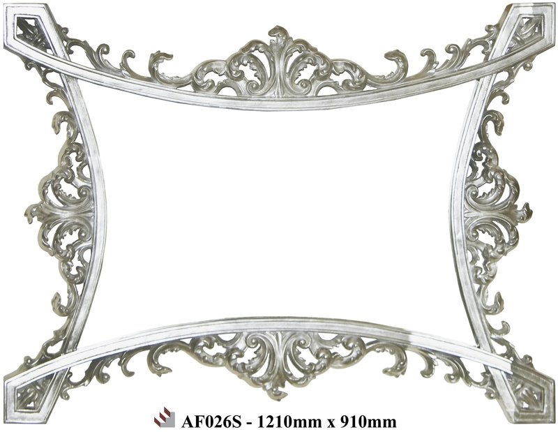 AF026 Silver detailed mirror AF026 Silver detailed mirror