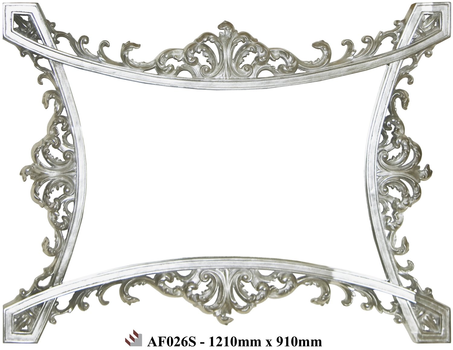 AF026 Silver detailed mirror