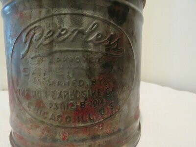 Antique Peerless Brass Spout Safety Can
