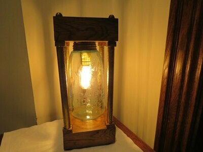 Antique Mason Jar Table Lamp