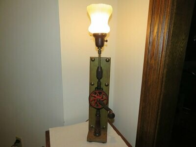 Antique Hand Drill Table Lamp