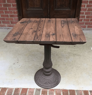 Antique Red Wood Hatch Top Table