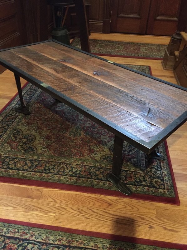 Antique Cobblers Shoe Last Table