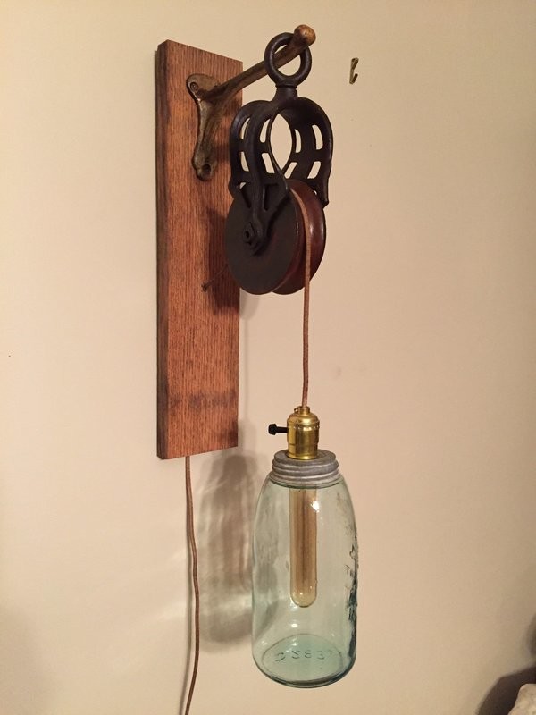 Mason Jar Lamp/Sconce