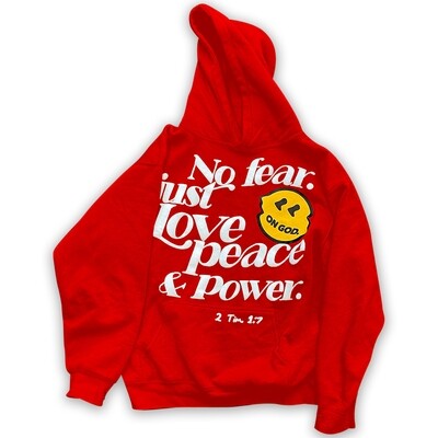 No Fear Hoodie! RED