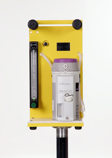 Model 50 Non-rebreathing Portable Stand w/ Drager Vaporizer- yellow (Bengal)
