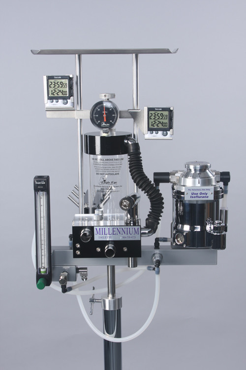 Millennium (Front View) with Tec 3 Vaporizer &amp; Accessories- Black &amp; Silver
