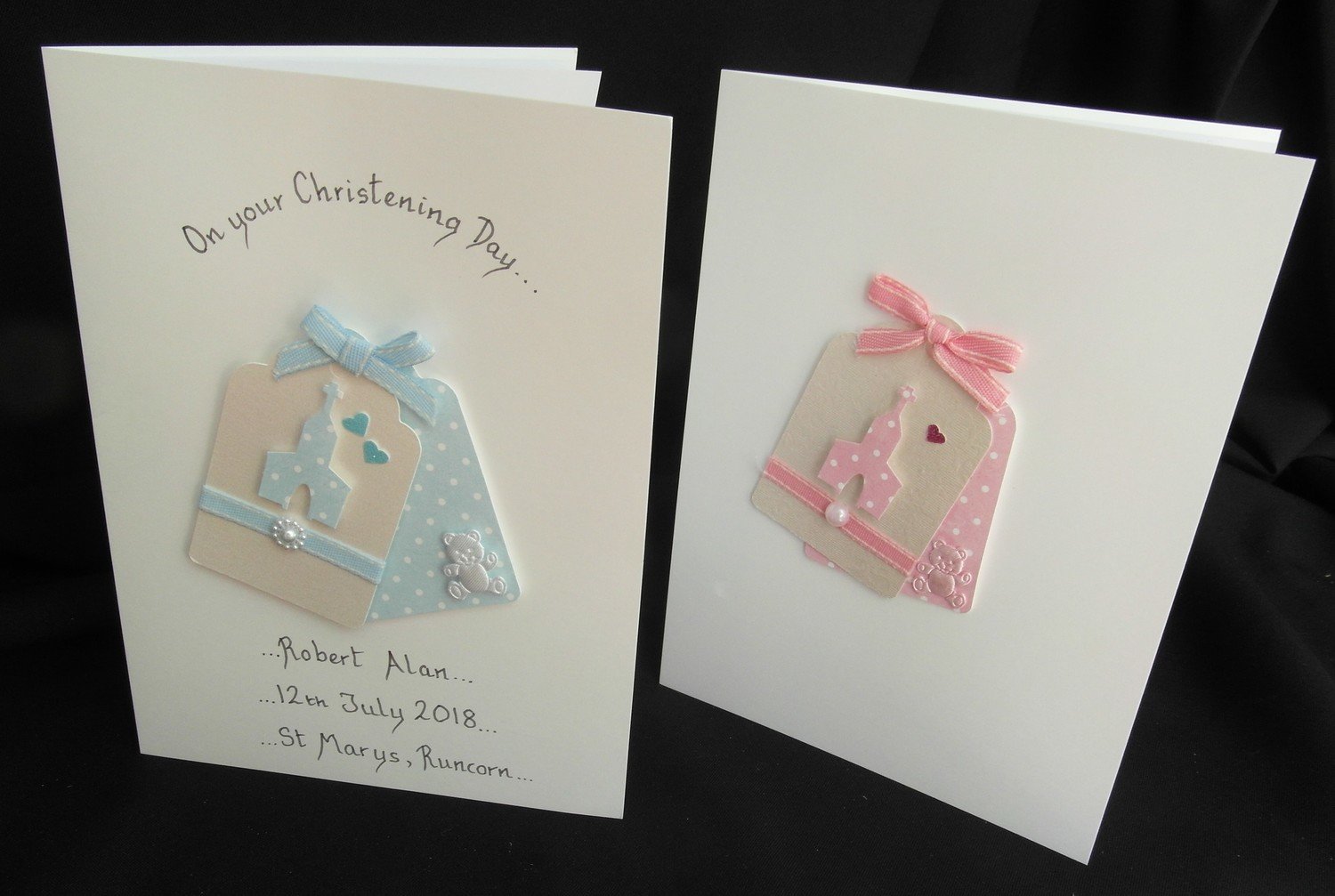 BC4 - Tied Tags - Church &amp; Teddy Bear