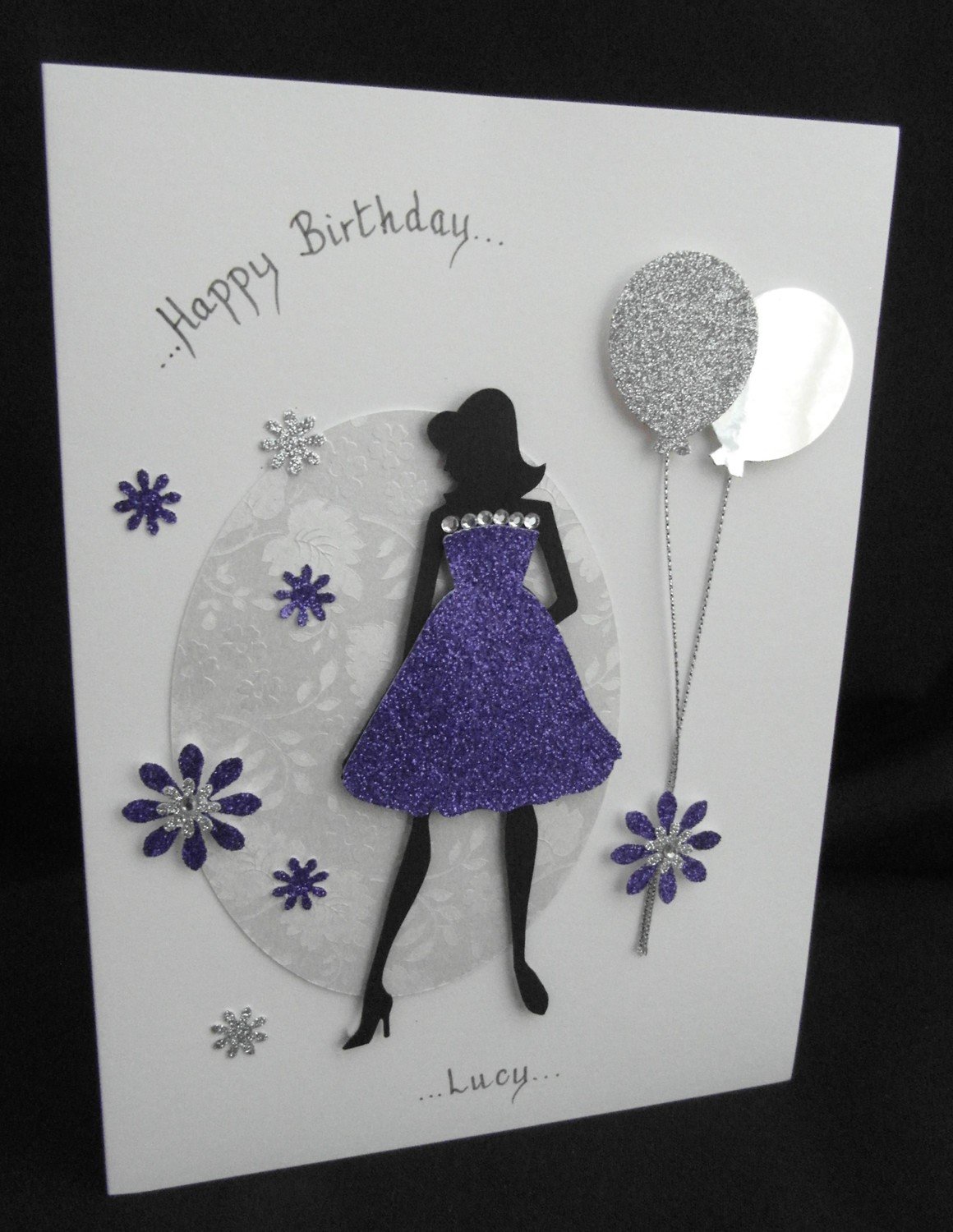 BG17 - Elegant lady and balloons