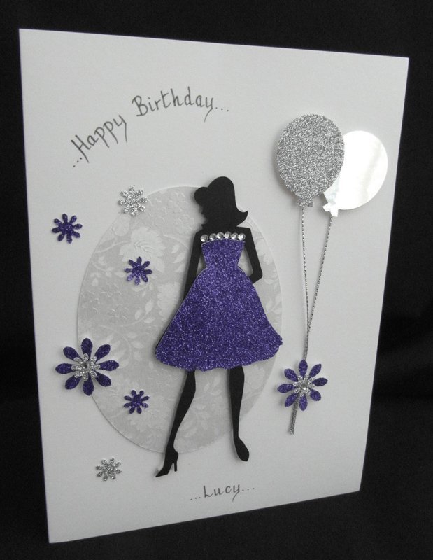 BG17 - Elegant lady and balloons