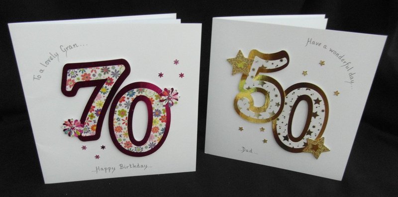 BA11 - Large Card with large numbers
