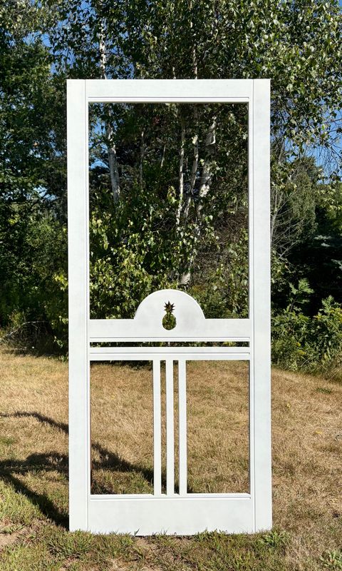 Pineapple - 36 x 80 - Primed White Pineapple - 36 x 80 - Primed White
