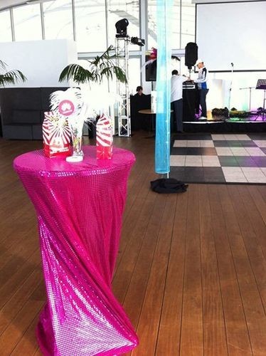 Bar Leaner Covers - Sequin - Hot Pink Bar Leaner Covers - Sequin - Hot Pink