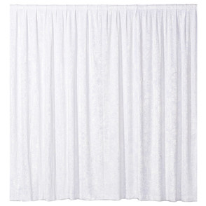 Drapes - White Velvet 3m wide, 3m drop Drapes - White Velvet 3m wide, 3m drop
