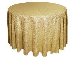 Tablecloth - Sequin - Gold 274cm Tablecloth - Sequin - Gold 274cm