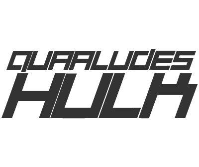Font License for Quaalude Hulk