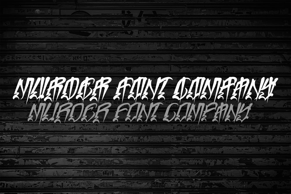 Font License for Murder Font Company Font License for Murder Font Company