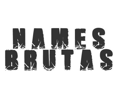 Font License for Names Brutas