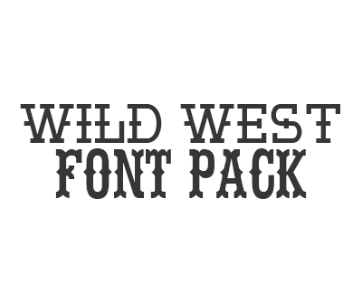 Wild West Font Pack