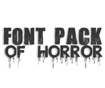 Horror Font Pack