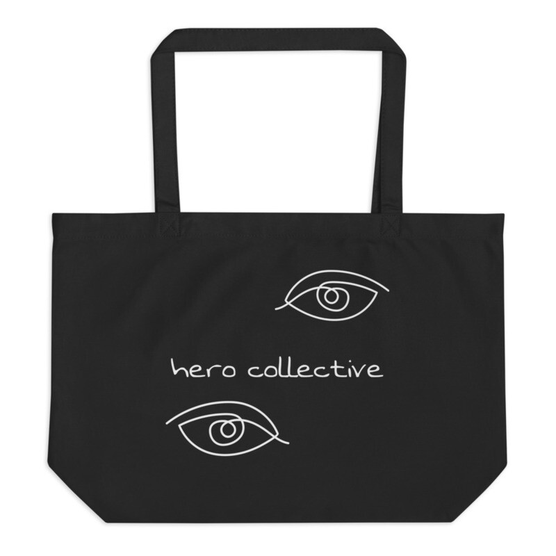 Large organic tote bag