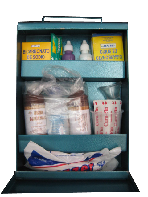 Botiquín con medicamentos 20x29x7cm