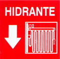 Señalamiento hidrante 35x27