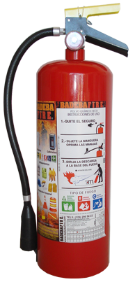 Extintor tipo &quot;ABC&quot; de 6 KG