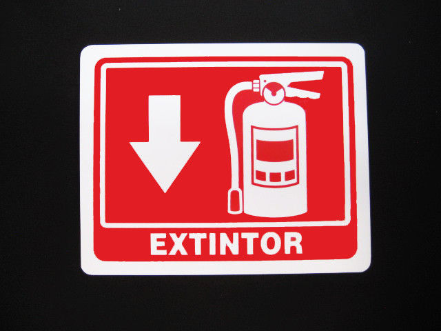 Señalamiento extintor 25X20