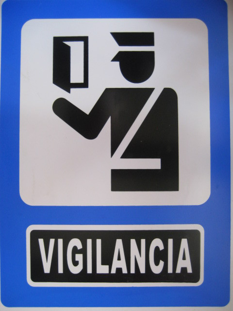 Señalamiento vigilancia 40x30