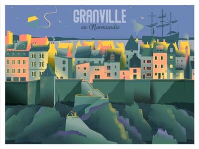 Affiche de Granville - Poster illustration Affiche de Granville - Poster illustration