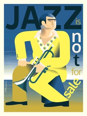 Jazz Is Not For Sale - Poster illustration 