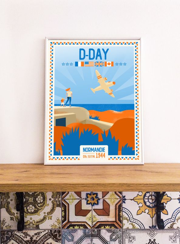 Affiche D-Day 2026 - Utah Beach - 30x40 cm