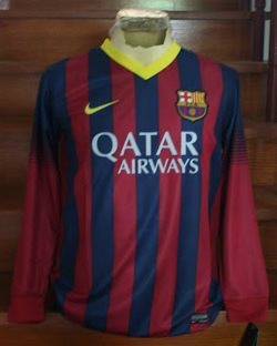 1ª EQUIPACION F.C. BARCELONA 2013 MANGA LARGA